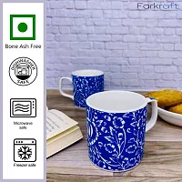 FARKRAFT Ceramic Coffee/Tea Cup - 6 Pieces, 150ml - Blue-thumb3