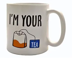 FARKRAFT Ceramic I'm Your Tea, You are My Cup of Tea Printed Mug for Couple Lovers Friends, (2 Piece) White-thumb2