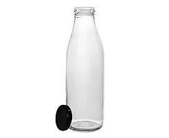 FARKRAFT Glass Bottle, 1000ml, Set of 2, Transparent-thumb1