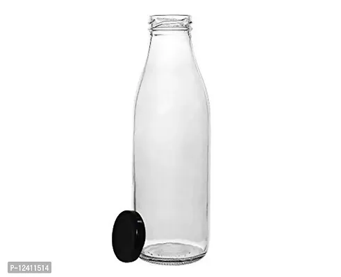 FARKRAFT Glass Bottle, 1000ml, Set of 2, Transparent-thumb2