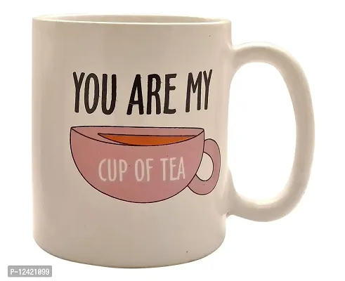 FARKRAFT Ceramic I'm Your Tea, You are My Cup of Tea Printed Mug for Couple Lovers Friends, (2 Piece) White-thumb4