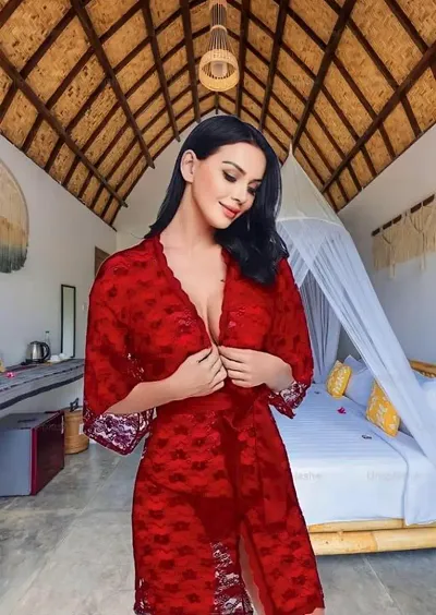 FEIJOA Babydoll Lace Night Robe Nightwear for Women and Girls