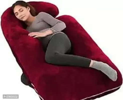 Comfortable Maroon Pregnancy Pillow For Women-thumb0