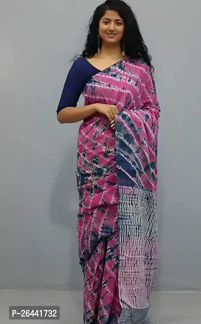 PURE COTTON PRINTED SAREE WITH BLOUSE PIECE-thumb0