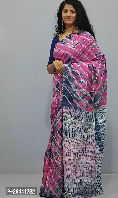PURE COTTON PRINTED SAREE WITH BLOUSE PIECE-thumb2