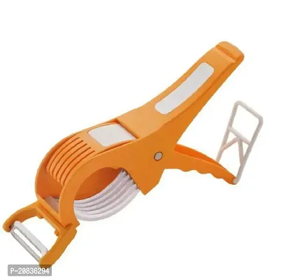 Stylish Vegetable Cutter With Blade(Orange)