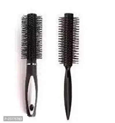 Round Hair Brush With Sectioning Clip Pack of 2