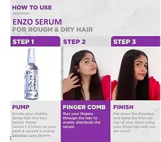 Enzo Keratin Hair Serum A Complete Treatment of Damage Hair (Pack of 1 )-thumb3