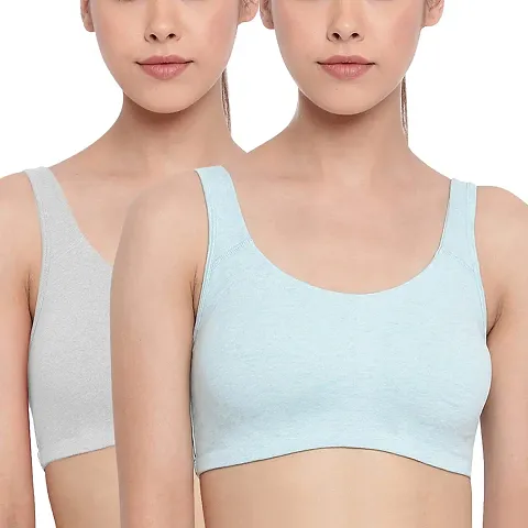 Women Sports Non Padded Bra Pack of 2