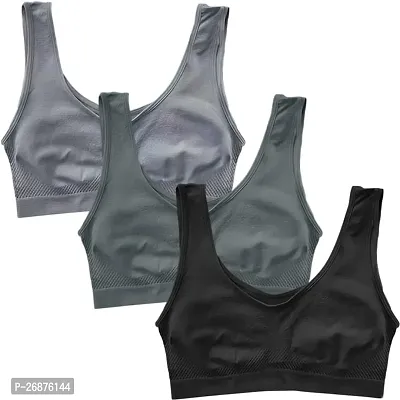 Stylish Air sports bra For women PACK OF 3 MULTICOLORED