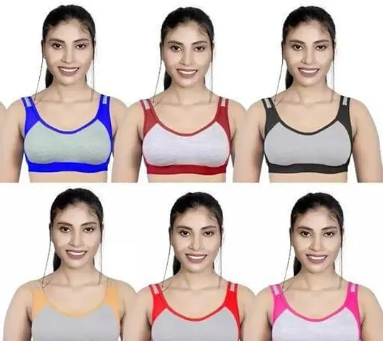 Women And Girls Sports Bra Pack Of -