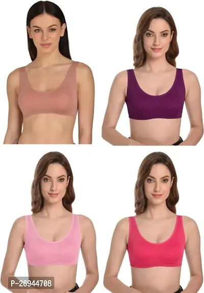 Air Sports Bra Suitable for Gym Running Swimming Night wear fits Size and Used as Innerwear for Girls and Women