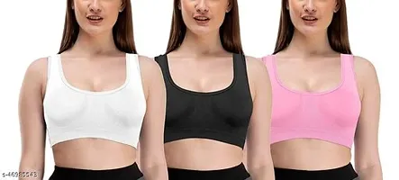 Stylis Air sports bra seamless for womens pack of 3