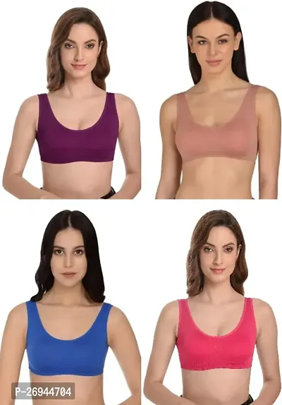 Air Sports Bra Suitable for Gym Running Swimming Night wear fits Size and Used as Innerwear for Girls and Women