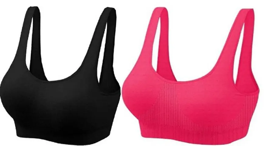 Solid Sports Bras Combo