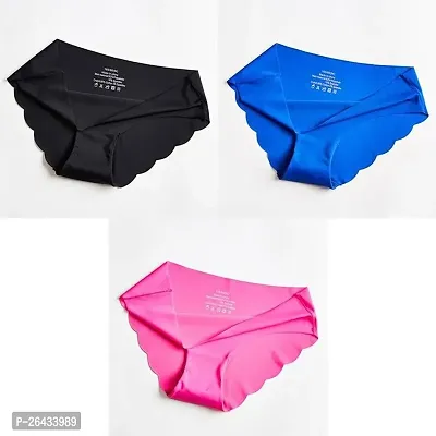 LIECRY ART Pack of 3 High Rise Full Brief Cotton Stretch Full Rear Coverage Panty with Super-Soft Elastic. Back Coverage Full Wear It Unde