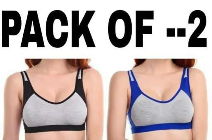 Stylish Solid Bras For Women Pack Of 2