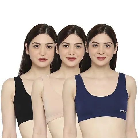 Pack Of 3 Non Padded Sports Bras/Air Bras