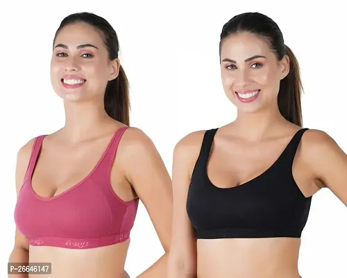 Stylis pack of 2 Air bra for womens multicolour-thumb0