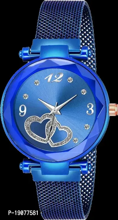 Stylish Blue Alloy Analog Watches For Women-thumb0