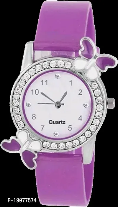 Stylish Purple Alloy Analog Watches For Women-thumb0