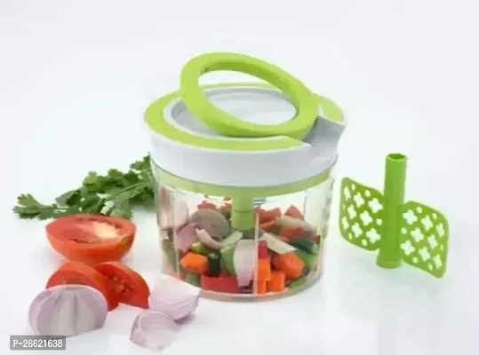 Ring Chopper With 3 Blades 650 Ml Pack Of 1 Green-thumb0