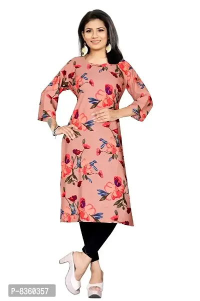 Trendy Crepe Printed Kurti for Women-thumb0