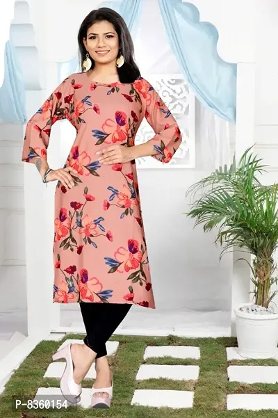 CRAPE PRINTED KURTI-thumb0