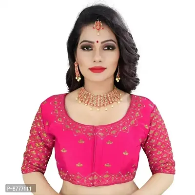 Designer Banglori Silk Embroidery Sequance Work Blouse-thumb0