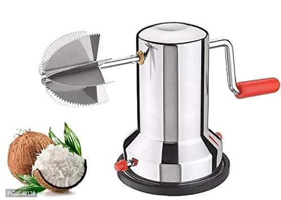 Stainless Steel Coconut Scraper with Vacuum Base, Coconut Grater Machine