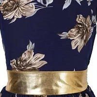 Stylish Polyester Printed Frocks For Girls-thumb1