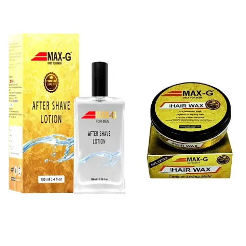 MAX-G AFTER SHAVE LOTION WITH FREE MAX-G HAIR STYLING WAX