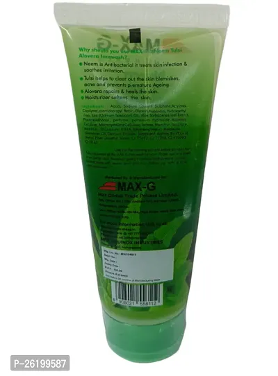 MAX-G NEEM TULSI ALOEVERA FACE WASH 100ML | NO PIMPLES | FOR CLEAN AND CLEAR SKIN (PACK OF 2)-thumb2