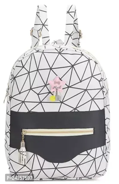 Stylish White Backpacks For Girls-thumb0