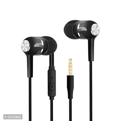 Elegant Black In-Ear Wired Headphones-thumb0