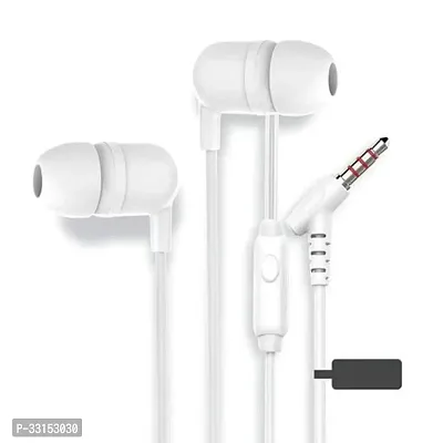 Elegant White In-Ear Wired Headphones-thumb0