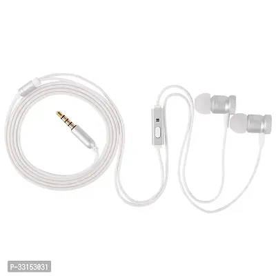 Elegant White In-Ear Wired Headphones-thumb0