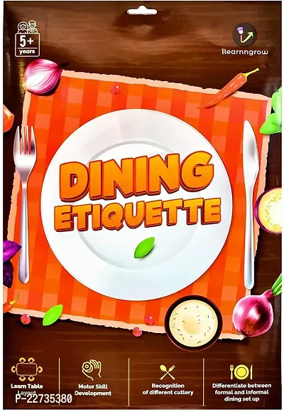 Dining Etiquettes Sheets for 4-8 years Unisex Kids Multicolor