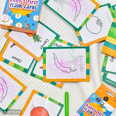 Babys First Vegetables Flash Cards White-thumb0