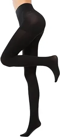 ANESHA Women's Pantyhose 380Denier stockings - FREE SIZE BLACK COLOR PACK OF 1