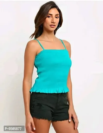 spaghetti strap crop top-thumb3