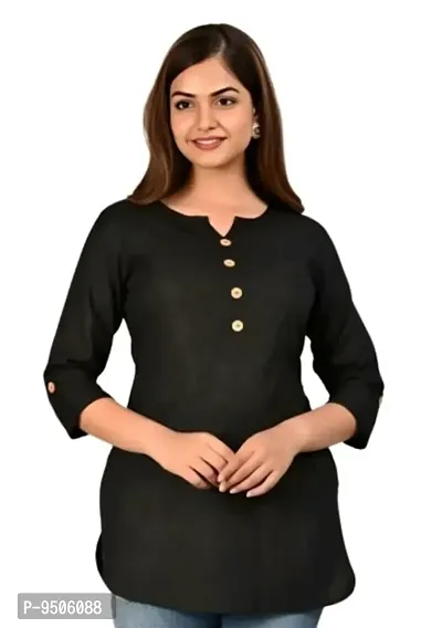 Trendy Rayon Short Kurti With Sleeve-thumb0