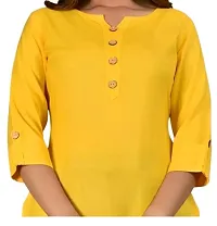 Trendy Rayon Short Kurti With Sleeve-thumb1