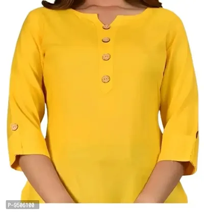 Trendy Rayon Short Kurti With Sleeve-thumb2