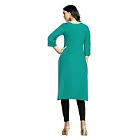 Beautiful Rayon Side Button Stitched Kurta for Women-thumb1