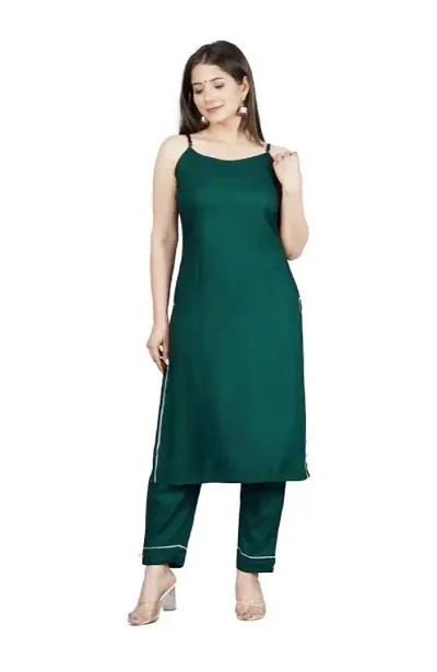 Classic Rayon Solid Kurtis For Womens