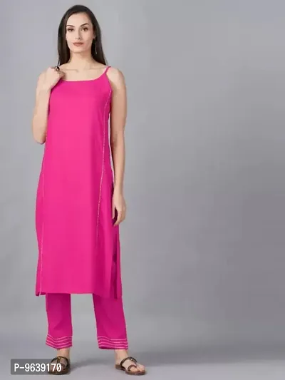 Sleeveless Lace Kurti-thumb0