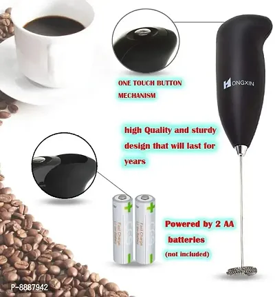 Coffee frother Coffee Beater Electric Handheld Milk frother Wand Mixer Frother for Latte Coffee Hot Milk, Milk Frother for Coffee, Egg Beater, Hand Blender-thumb3