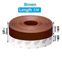 Silicone Seal Strip 1 Meter Door Strip Bottom for Doors Silicone Sealing Sticker Adhesive for Doors and Windows Gaps of Anti-Collision-thumb3