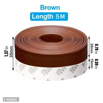 Silicone Seal Strip 1 Meter Door Strip Bottom for Doors Silicone Sealing Sticker Adhesive for Doors and Windows Gaps of Anti-Collision-thumb4